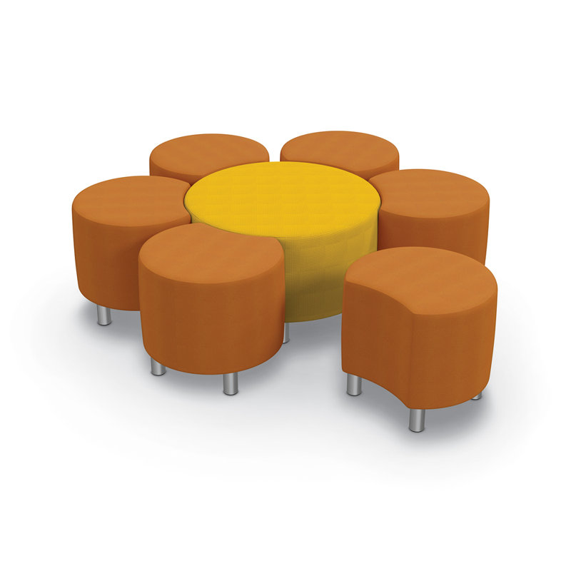 Assise souple 7 pièces Blossom Cylinder, Citron / lanterne, Tournesol