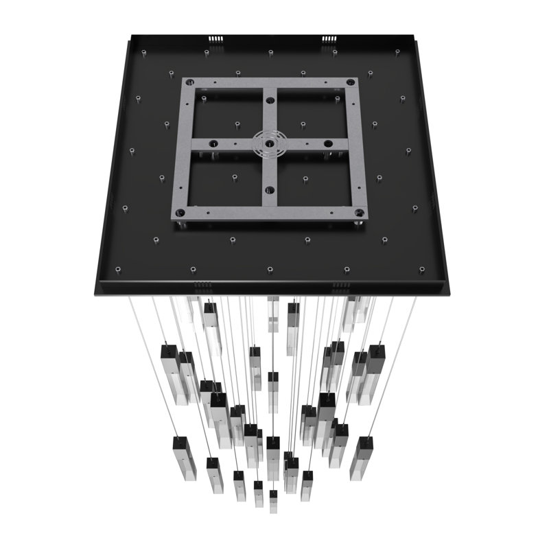 The Original Glacier Collection 41 Light Clear Crystal Multi Port Pendant, Bronze, 174" H x 36" W