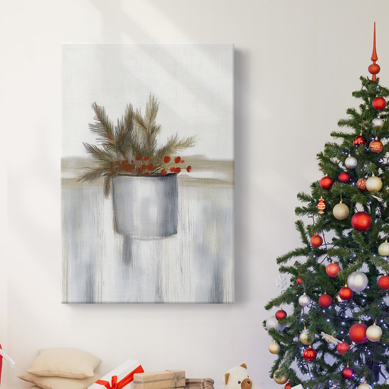 Art des Fêtes de Noël - Toile tendue avec châssis CDXV, H 24 po x l 16 po