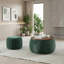 Ensemble de 2 tabourets de coiffeuse 25 po avec rangement pour la chambre à coucher, table basse, rotin tissé, table basse et tabouret pour le salon, vert-1796311175
