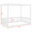Canopy Frame Floor Bed With Fence, Guardrails-728767834-728767829
