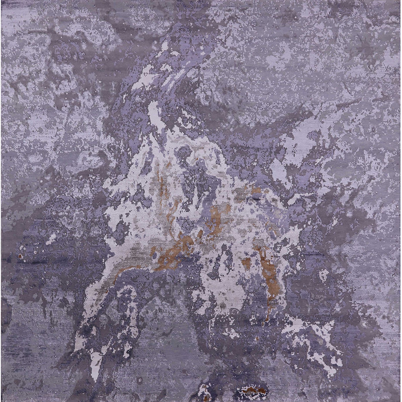 Abstract Indoor Rug, Square 3'