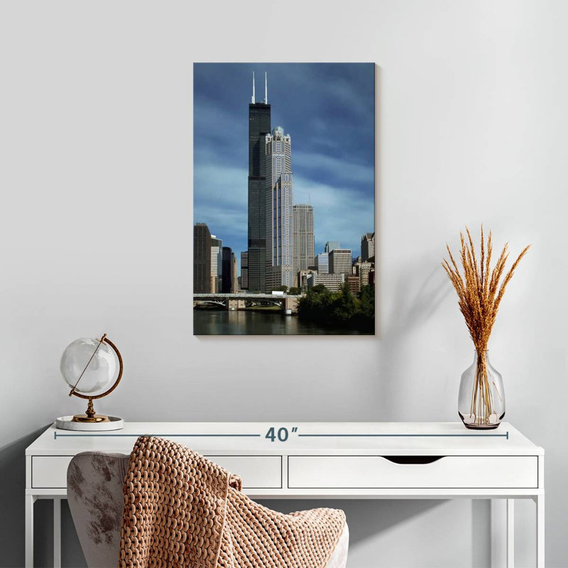 Aime Sears Tower Now Willis Tower, 24" H x 16" W