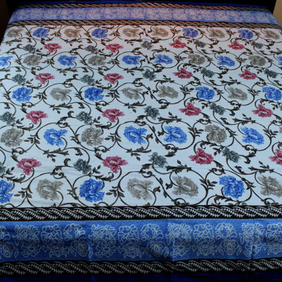 Floral 100% Cotton Tablecloth