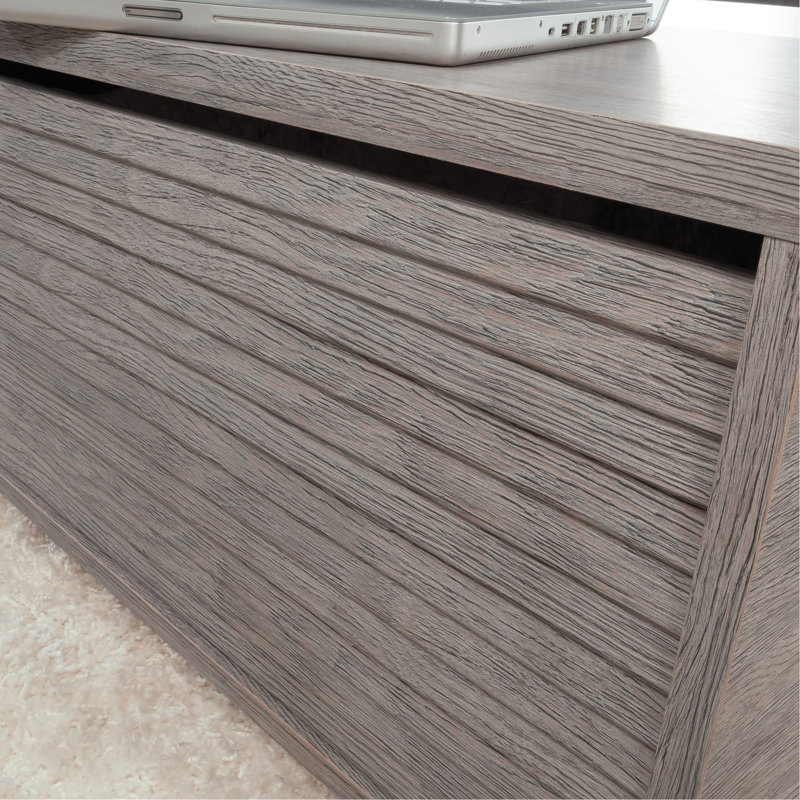 Table basse à plateau relevable, finition brune