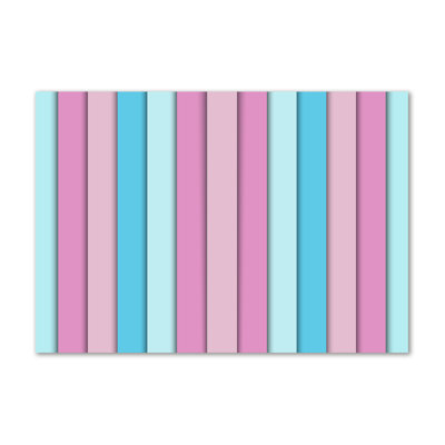 Coloured Stripes - No Frame Print on Canvas