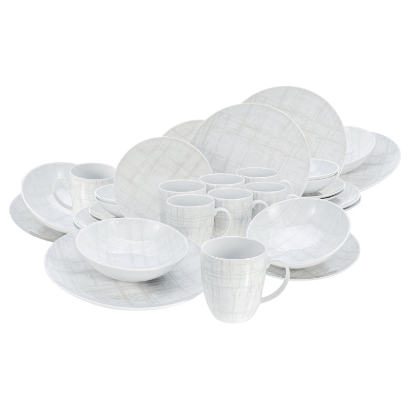 Piece Porcelain Dinnerware Set - Service for 8