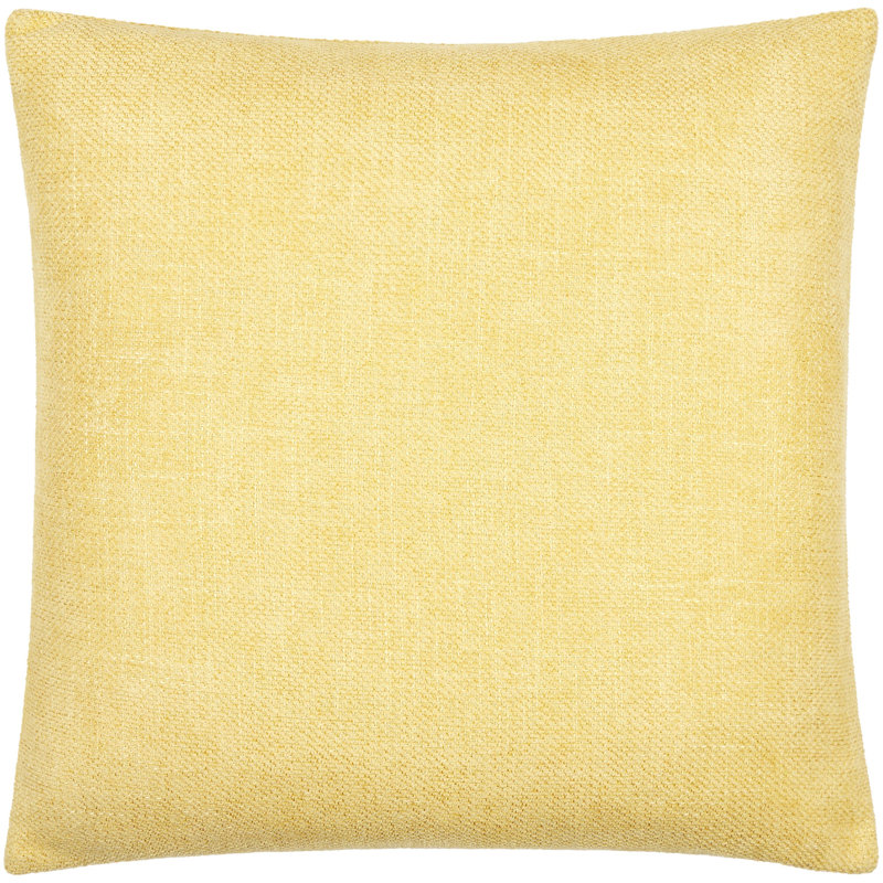 Housse de coussin Kamaili, Housse de coussin seulement - sans coussin, Jaune, H 20 po x l 20 po