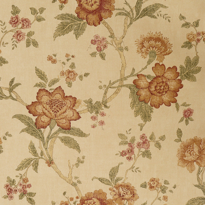 Fondren 10m x 53cm Semi-Gloss Wallpaper Roll, Light Yellow