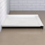 Base de douche en acrylique l 36 po x P 36 po à simple seuil pour installation en alcôve avec couvercle de drain rectangulaire