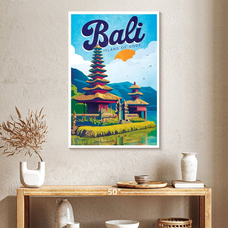 Bali Bali, affiche rétro, H 39 po x l 26 po
