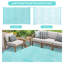 Tapis en polypropylène durable tant pour l'extérieur que pour les patios, les jardins et les abords de piscine-709645143