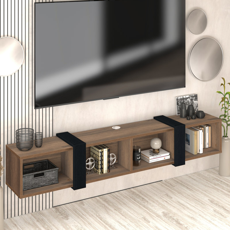Marie Floating Tv Stand With Open Shelves
