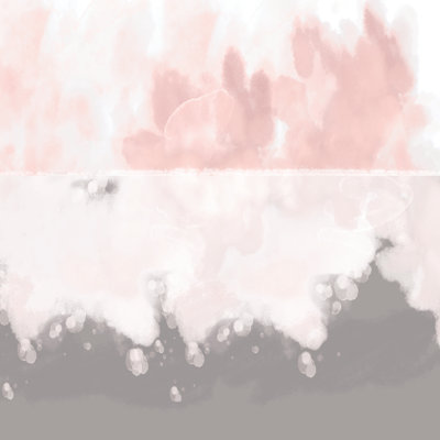 Blush Splash - Wrapped Canvas Painting