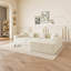 Canapé modulaire en L modulaire avec méridienne réversible, canapé confortable