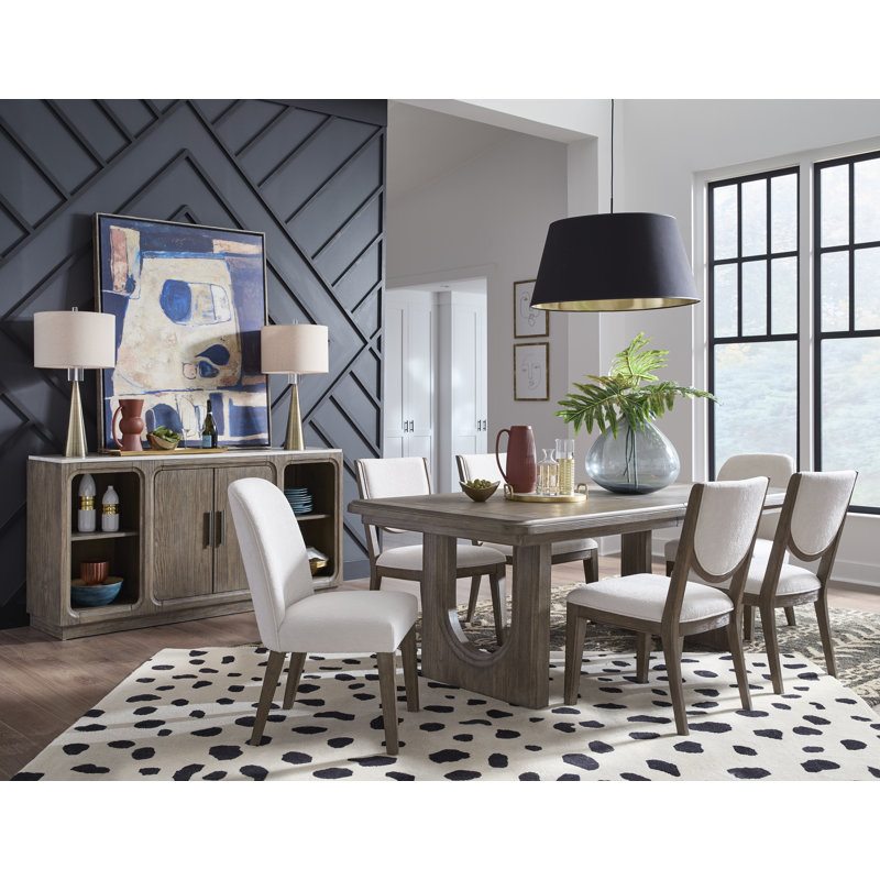 Extendable Trestle Dining Table With 2 Benches, 3 Pieces: Table, 2 Benches