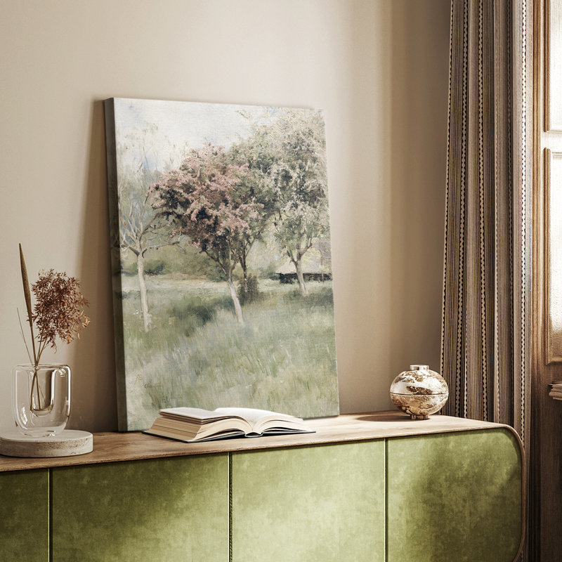 Imprimé floral rétro LXVI - galerie sur mesure Cavas, H 18 po x l 12 po