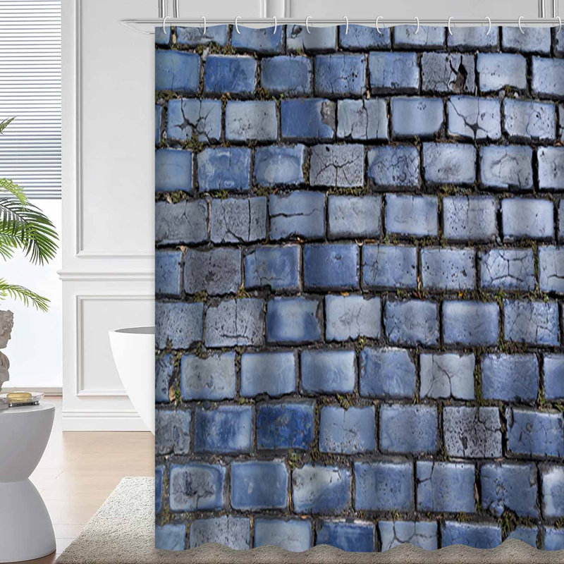 Rideau de douche Street Old Stone, L 72 po x l 78 po
