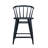 Crumpton Fitz Traditional Solid Wood Curved Back Spindle Counter Stool - Black-113735567