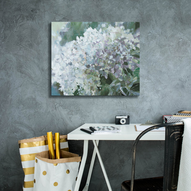 "Epile Graffiti" Subtle Shift Hydrangea "par Katrina Pete, art mural sur toile, H 20 po x l 24 po x P 0,75 po