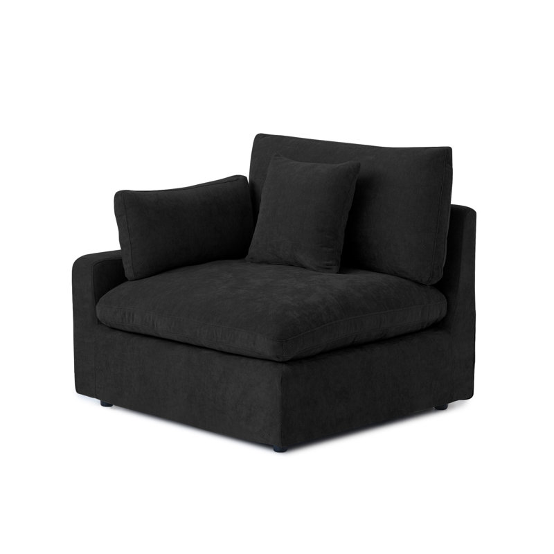 Fauteuil de chambre Kyna, Noir