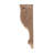 26-1/2 in x 7-3/8 in x 8-1/2 in Unfinished Hand Carved Solid Acanthus Leaf Wood Corbel-51892272