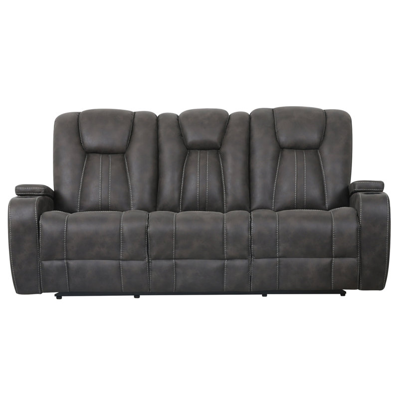 Canapé inclinable manuel Marlow, Gris anthracite
