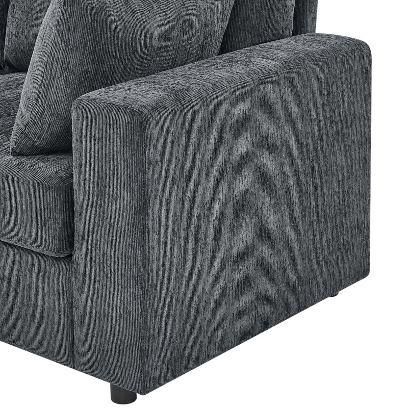 Oliver 71"W Lightweight Loveseat Sofa, Easy-to-Move Polyester Upholstered 2-Seater Couch for Small Space Apartment Dorm
