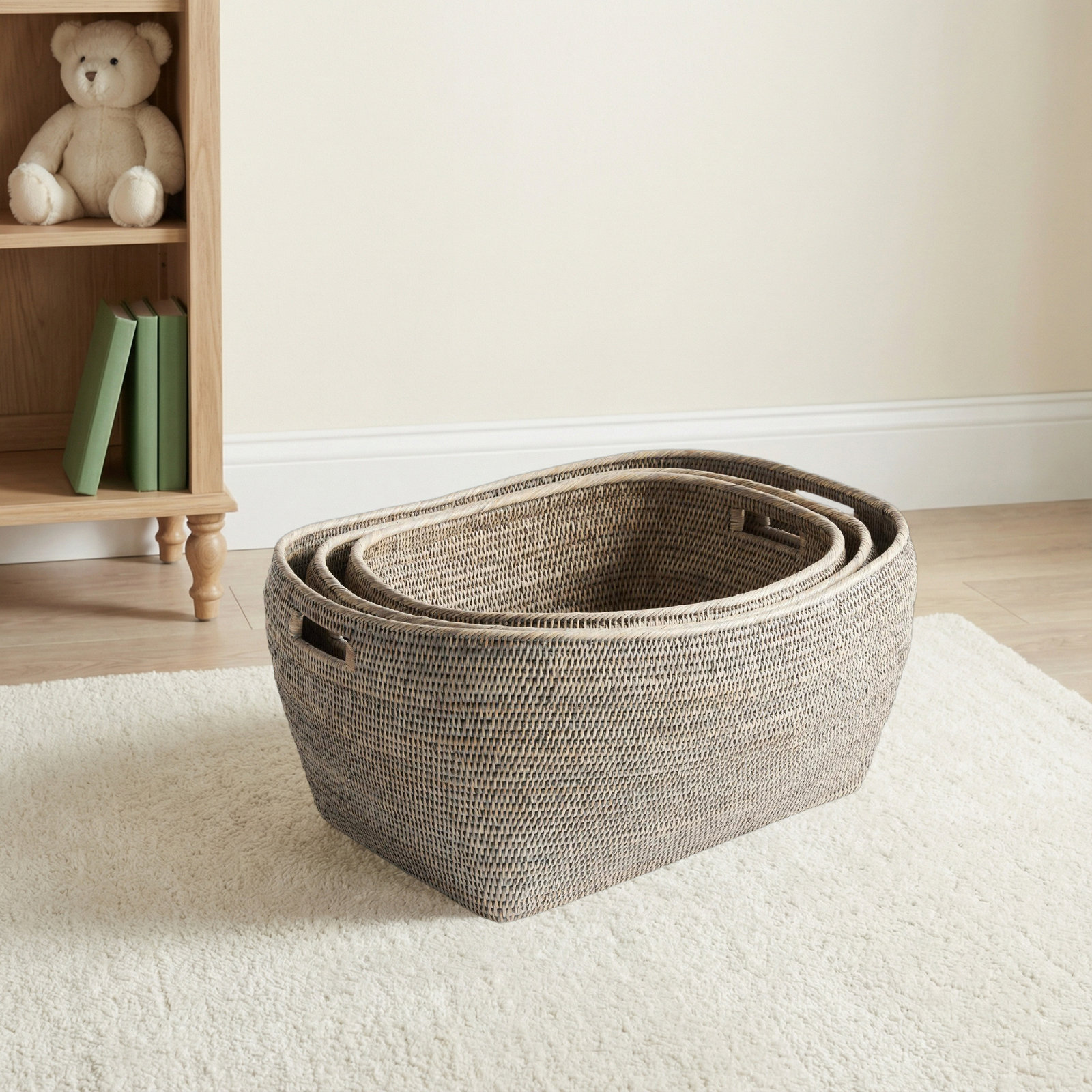 Gertie Coastal Basket With Handles 3
