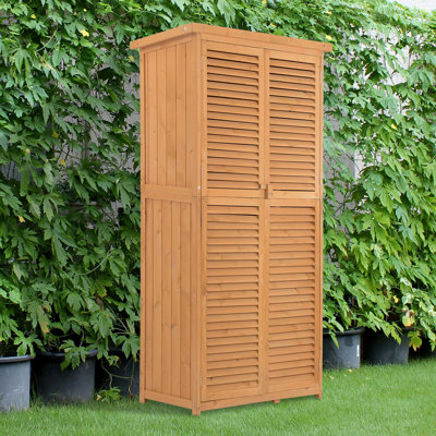 Outsunny l 2 pi 10 po x 1 pi 6 po P Remise à outils en bois massif