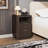 COCO DESIGN 2-Drawer Manufactured Wood Nightstands with Storage and Built-in Outlets, Dark Gray (Set of 2)-1641665900