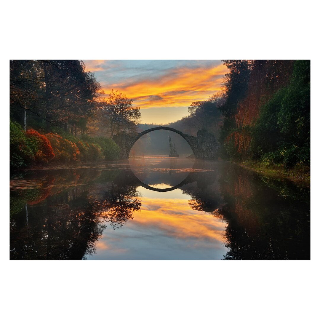 Strukturierte Fototapete Märchenbrücke 3,2 m x 480 cm