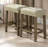 Modern Transitional Dining Table W 2X Stools Biscuit-Tufted Seat Cushion Chair 3Pc Dining Set-1579550047