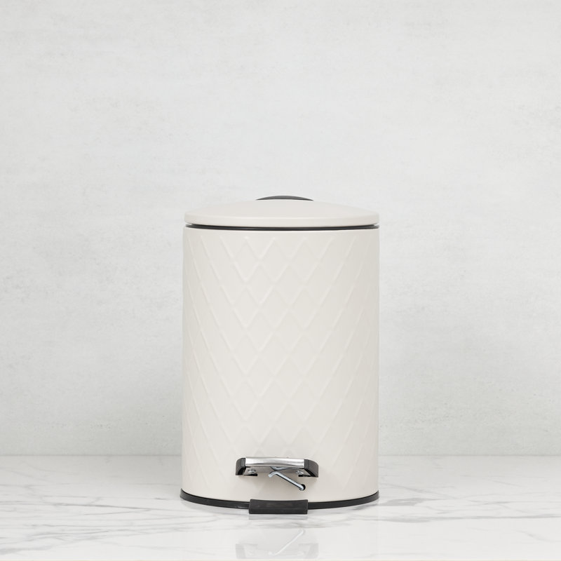 Steel Step On Waste Bin - 3L, Beige