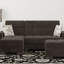 Repose-pieds avec rangement en microfibre Primenest Nimbusflow-147837803
