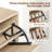 Rattan Shoe Storage Cabinet With 4 Flip Drawers(Fits 16 Pairs), Freestanding Shoe Organizer With Metal Legs For Entryway-2058319856