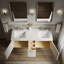 Jute 60" Vanity With Quartz Countertop, Sink And Hardware Included-1944669859