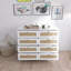 Commode 8 tiroirs avec tiroir en rotin 8 tiroirs