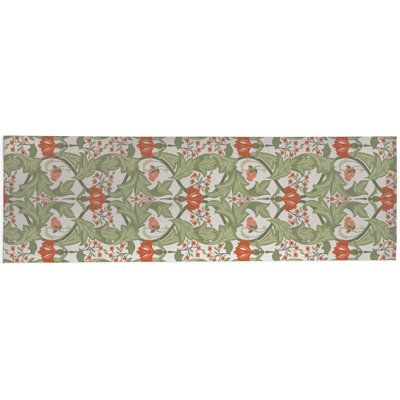Ogee Leaf Outdoor Rug