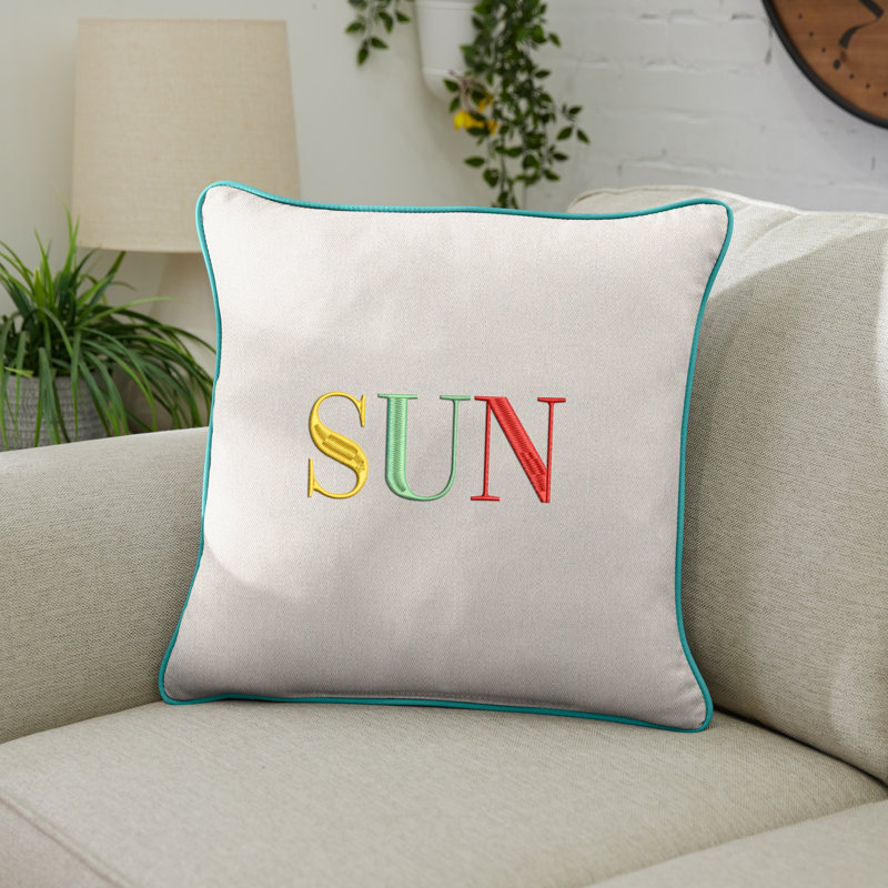  Housse de coussin d'extérieur carré Sun, Naturel