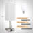 White Small Table Lamp for Bedroom,3 Colour Temperature Pull Chain Control