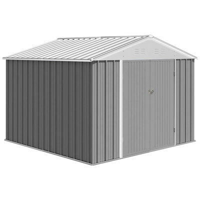 6.66 ft. W x 7.74 ft. D Metal Traditional Storage Shed