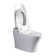Elongated Smart Toilet Bidet with Auto Flush, Heated Seat, Air Drying, Remote Control, LED Display