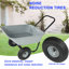 Chariot à deux roues, chariot de jardin, roues pneumatiques de 10 pouces (gris)-123115698