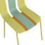 Ensemble de 4 chaises à blocs de couleur à rayures modernes-323585140
