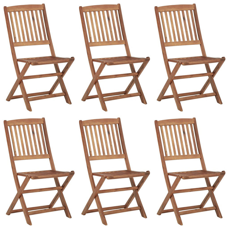 Porchella Folding Patio Dining Side Chair with Cushion, Brown