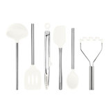 Silicone Utensil Set of 6 - Black