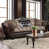 Light Brown/Dark Brown Faux Leather