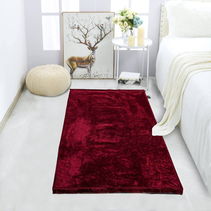 Kerttu Solid Colour Area Rug, Rectangle 80 x 120cm