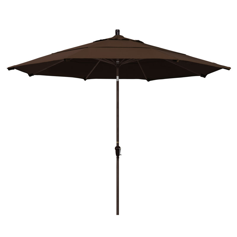 Parasol de marché 11 pi Austan, Toile performance moka